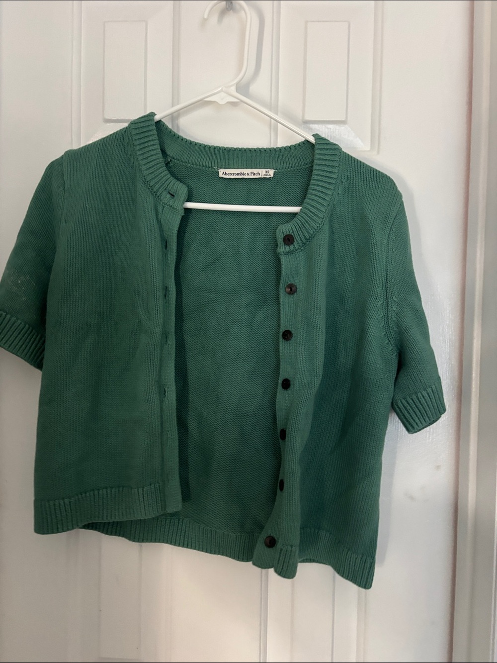 Green cardigan